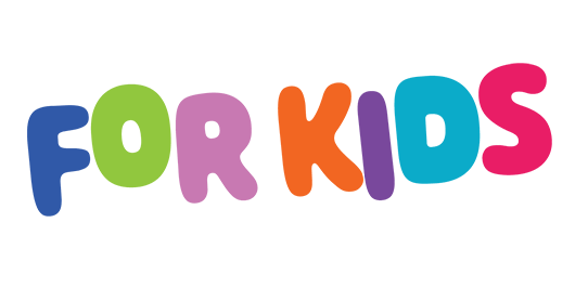 Colorful text that reads 'For Kids', perfect for children's themes and activities.