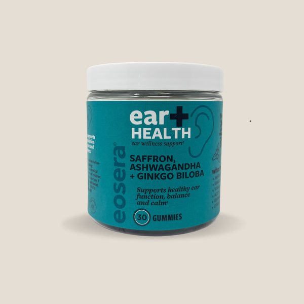 eosera ear+ Health Supplement, Saffron & Ginkgo Biloba, Gummies, 30ct