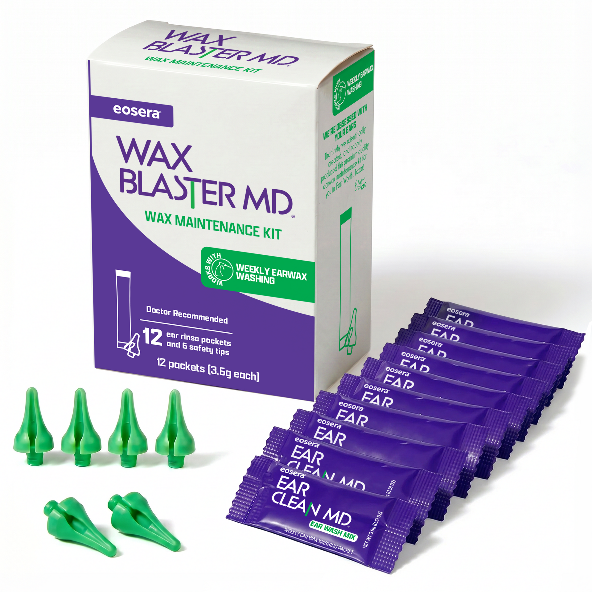 eosera WAX BLASTER MD Maintenance Kit, Rinsing Solution Packets